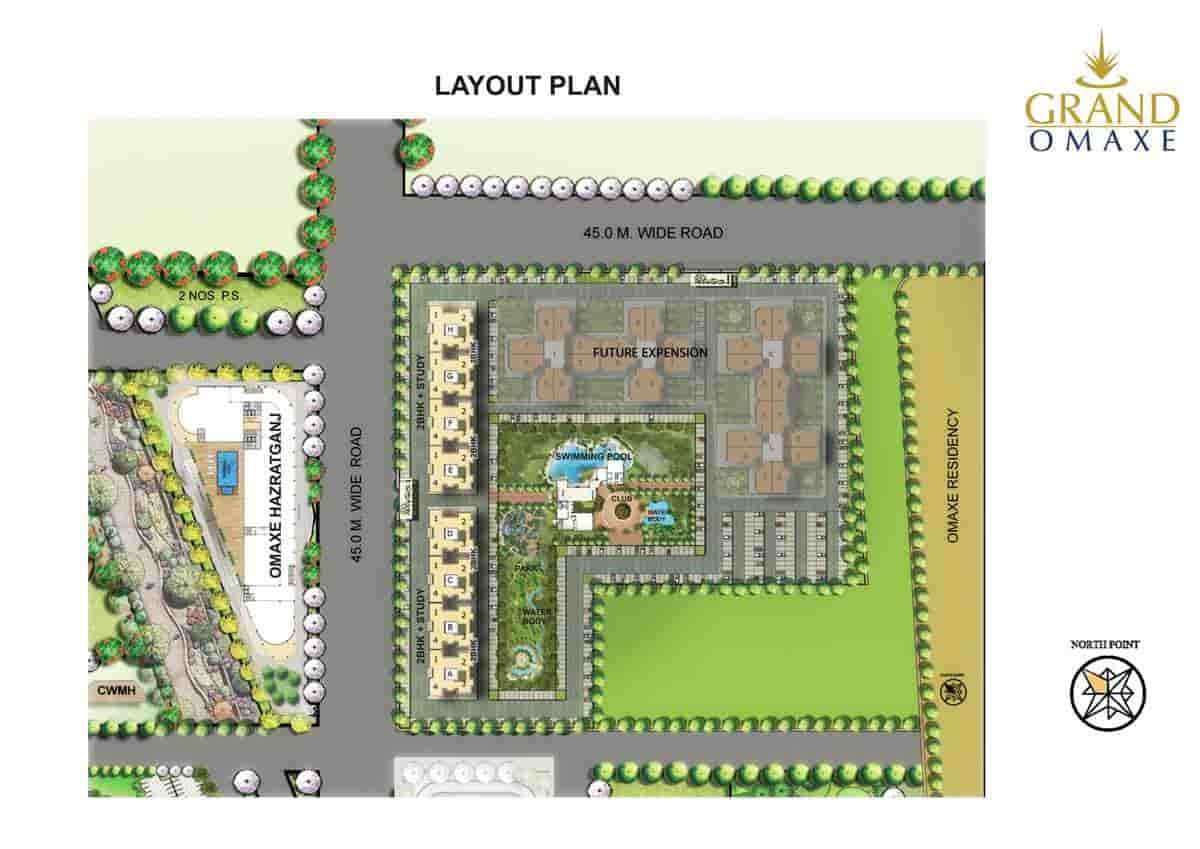 Grand Omaxe Sarsawan Lucknow Site Plan