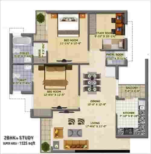 2 BHK ready possession flats for sale in  Baghamau Lucknow